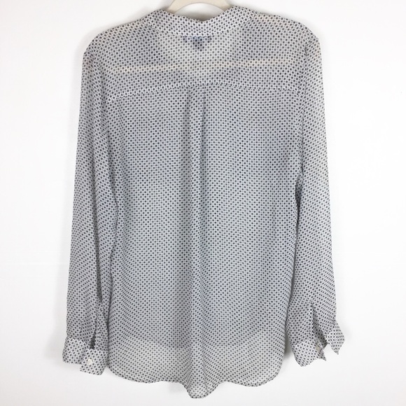 Old Navy Womens Sheer Chiffon Button Down Top - Picture 2 of 6